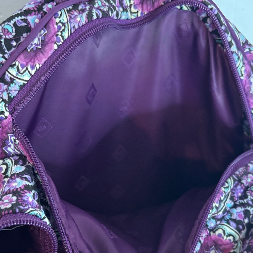 Vera Bradley Floral Purple Backpack As Is Condition VB9420 - Picture 11 of 11